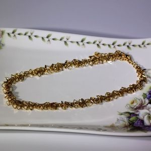 14" CHOKER NECKLACE IN GOLD COLOR FASHION JEWELRY SO CUTE NEVER WORN NEW